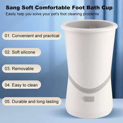 Electric Pet Foot Cleaner, USB Rechargeable Pet Foot Cleaning Massager, Pet Paw Cleaning Cup, Dog & Cat Grooming Supplies