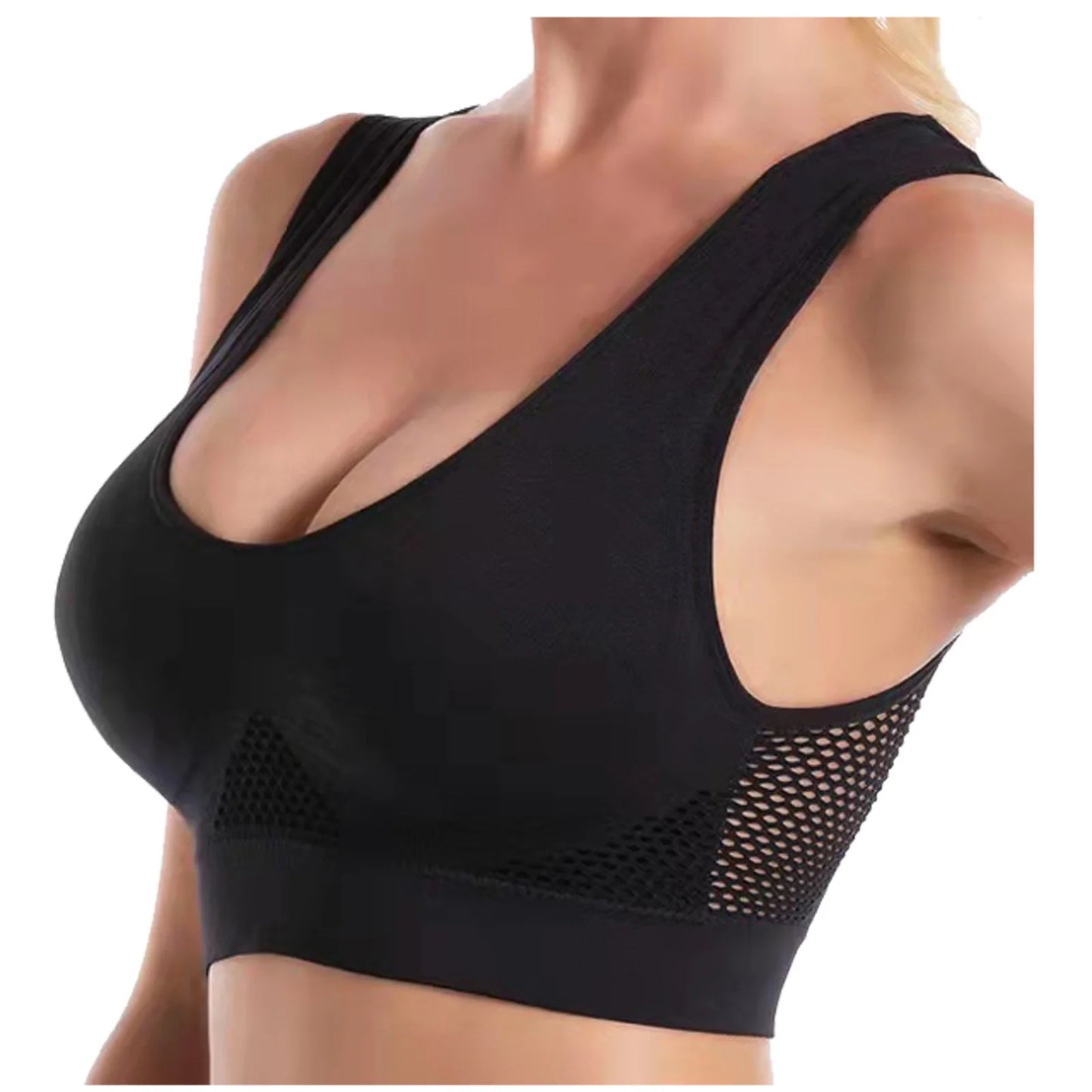 Women Bras for Breasts Push up 3-Pack Women Sports Bra without Wire Free Support Yoga Running Underwears Cute Bras No Underwire S-2144 Multicolor M