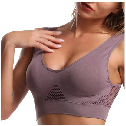 Women Bras for Breasts Push up 3-Pack Women Sports Bra without Wire Free Support Yoga Running Underwears Cute Bras No Underwire S-2144 Multicolor M