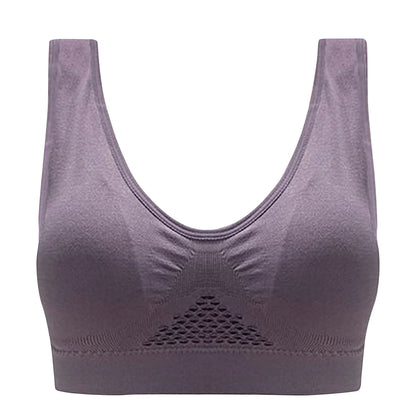 Women Bras for Breasts Push up 3-Pack Women Sports Bra without Wire Free Support Yoga Running Underwears Cute Bras No Underwire S-2144 Multicolor M